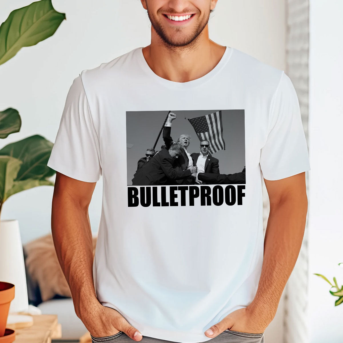 Bulletproof T-shirt, Never Surrender Shirt, Fight For America T-shirt, Retro Rally Shirt, Fight Fight Fight Shirt T-shirt & Hoodie