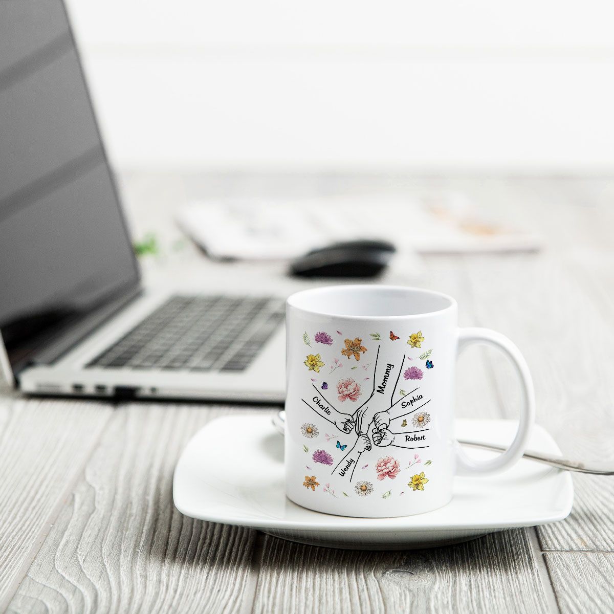 Mother & Daughter – A Bond That Can’t Be Broken | Personalized White Ceramic Mug - Ideal Gift for Mother's Day, Family Gatherings, or Special Occasions