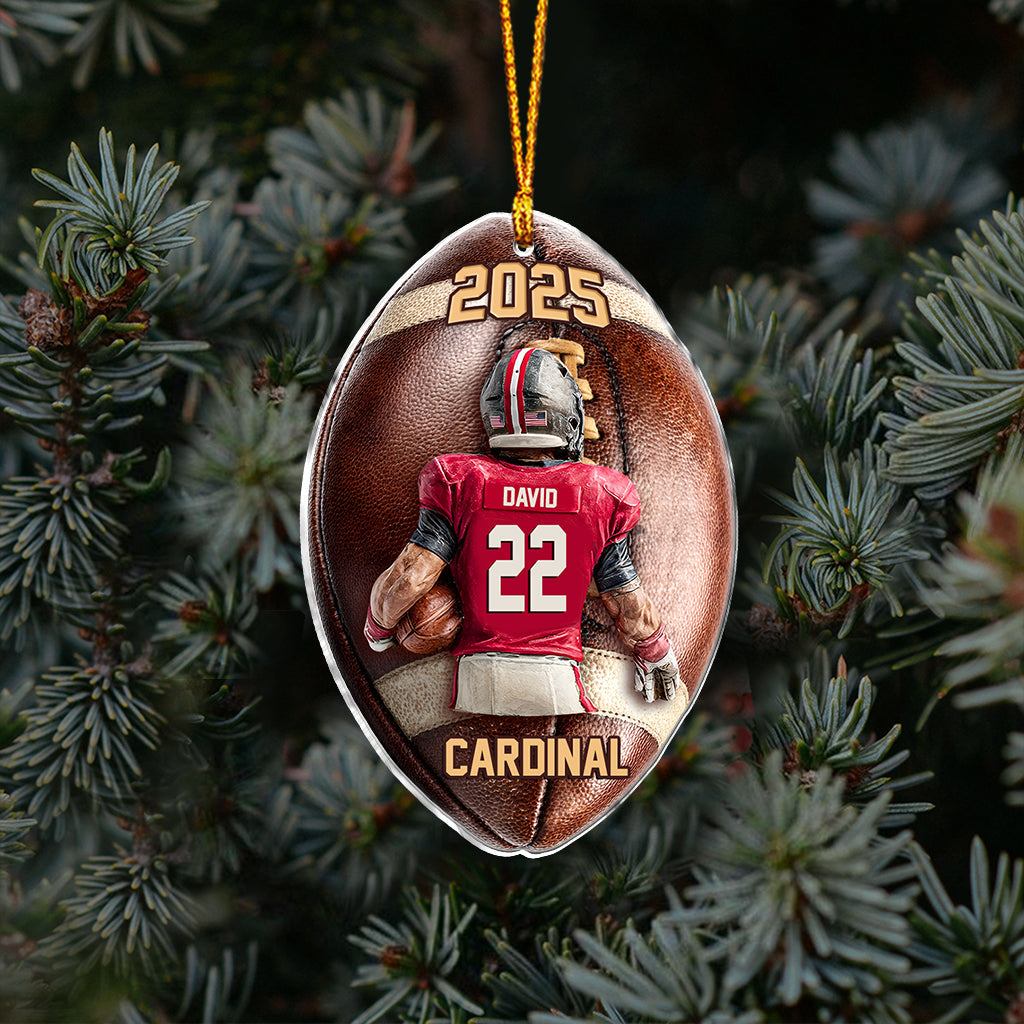 Game Day - Personalized Football Ornament