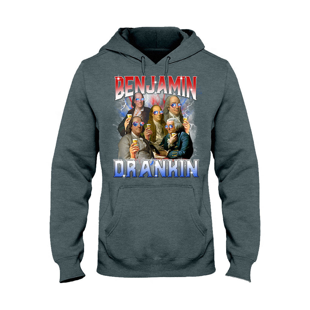Benjamin Drankin Bootleg Rap Vintage Style - Patriot T-shirt And Hoodie