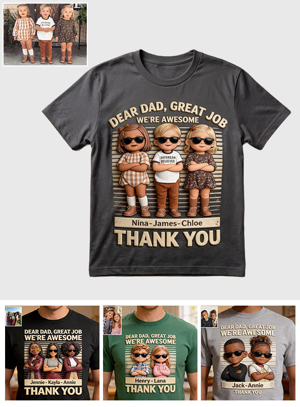 Great Job Dad - Personalized Father All Over Shirt