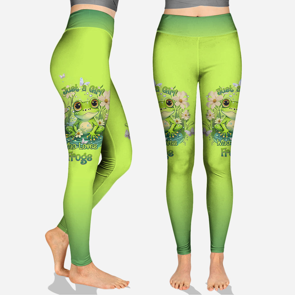 Just A Girl Who Love Frogs - Personalized Frog Hoodie and Leggings