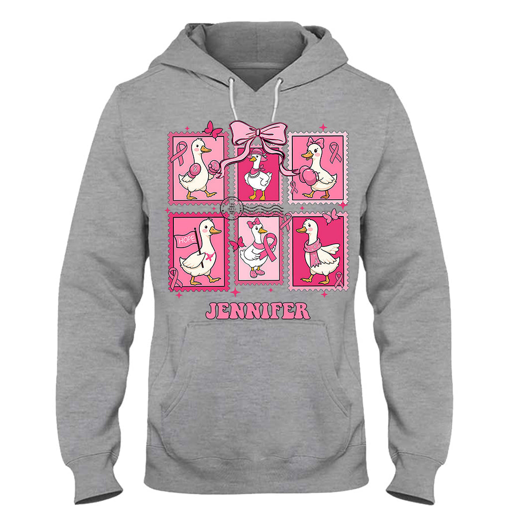 In October We Wear Pink - Personalized Breast Cancer Awareness T-shirt And Hoodie