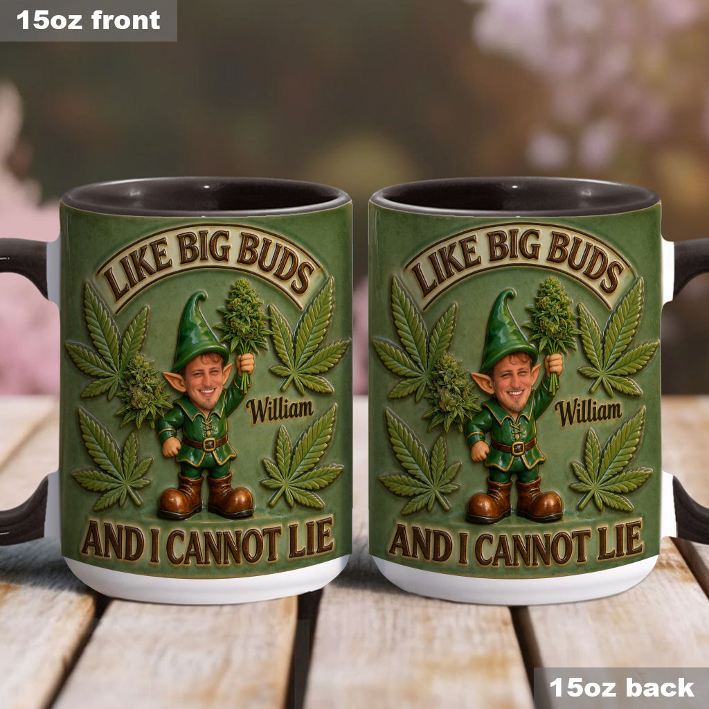 I Like Big Buds - Personalized Weed Accent Mug & Coaster