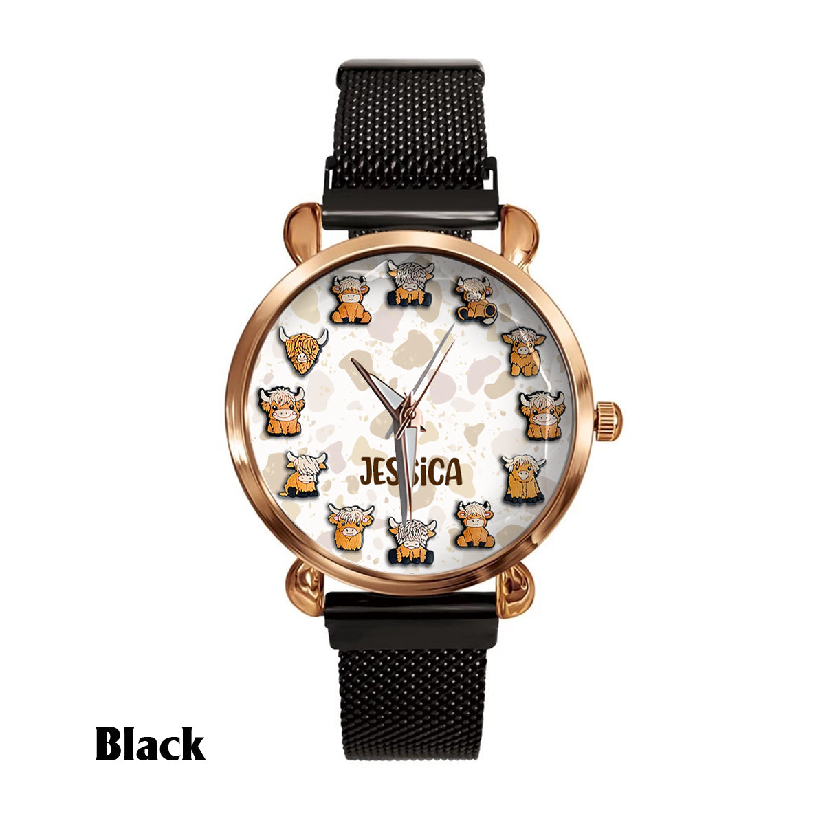 Just A Girl Who Loves Highland Cow - Personalized Highland Cow Women Hand Watch