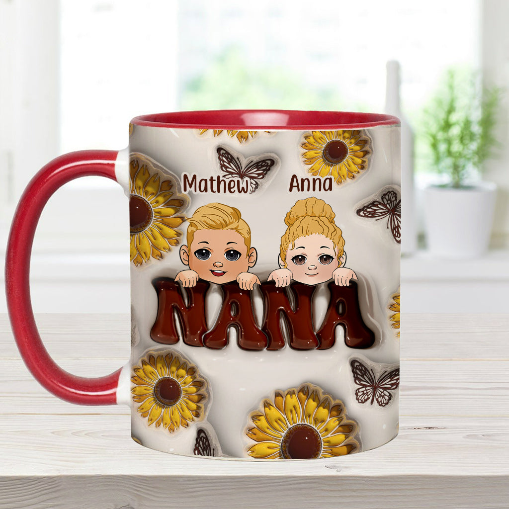 Best Grandma/Nana/Mimi Ever - Gift for grandma - Personalized Accent Mug