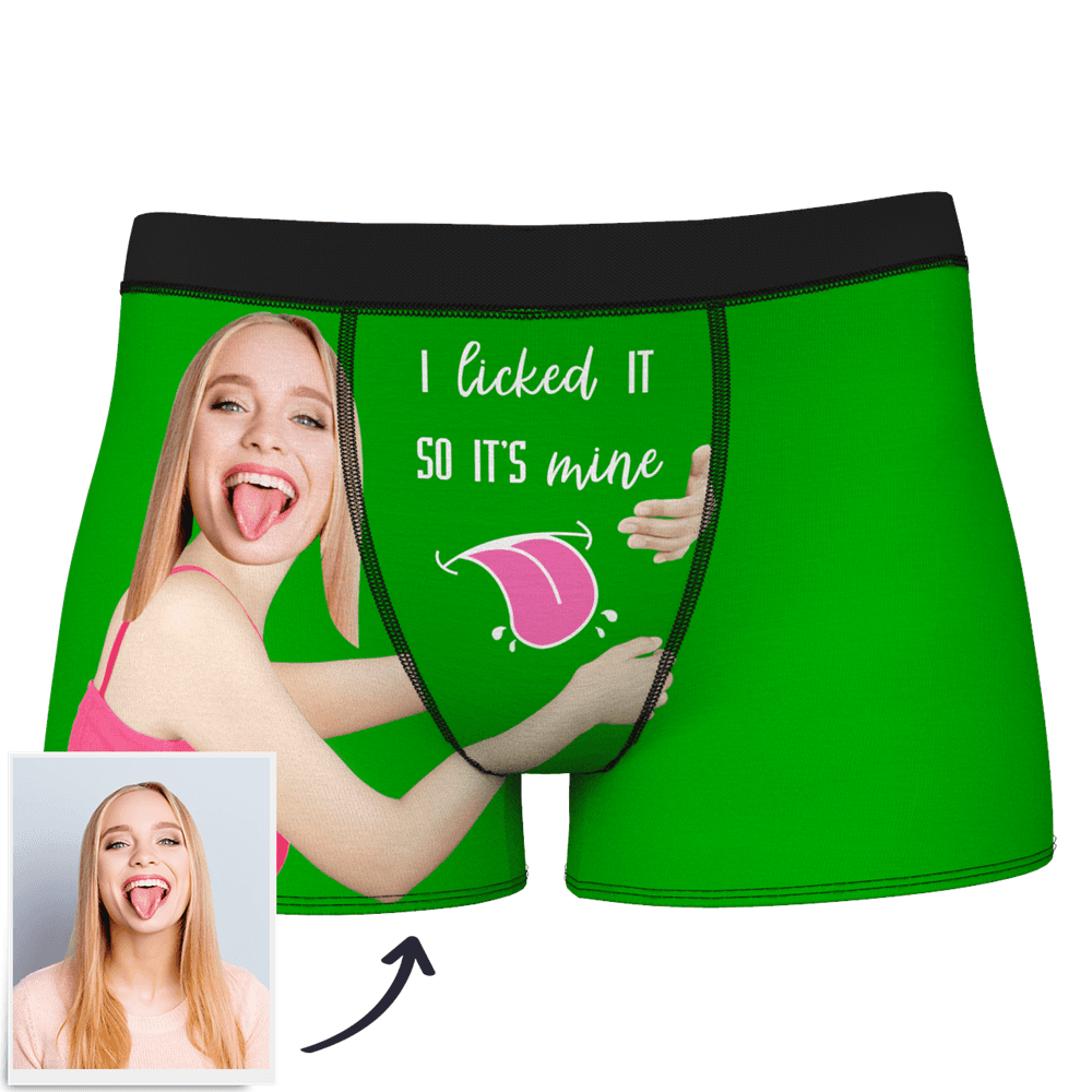 Custom Wife Or Girlfriend Face Boxers - Personalized Couple Men's boxer briefs