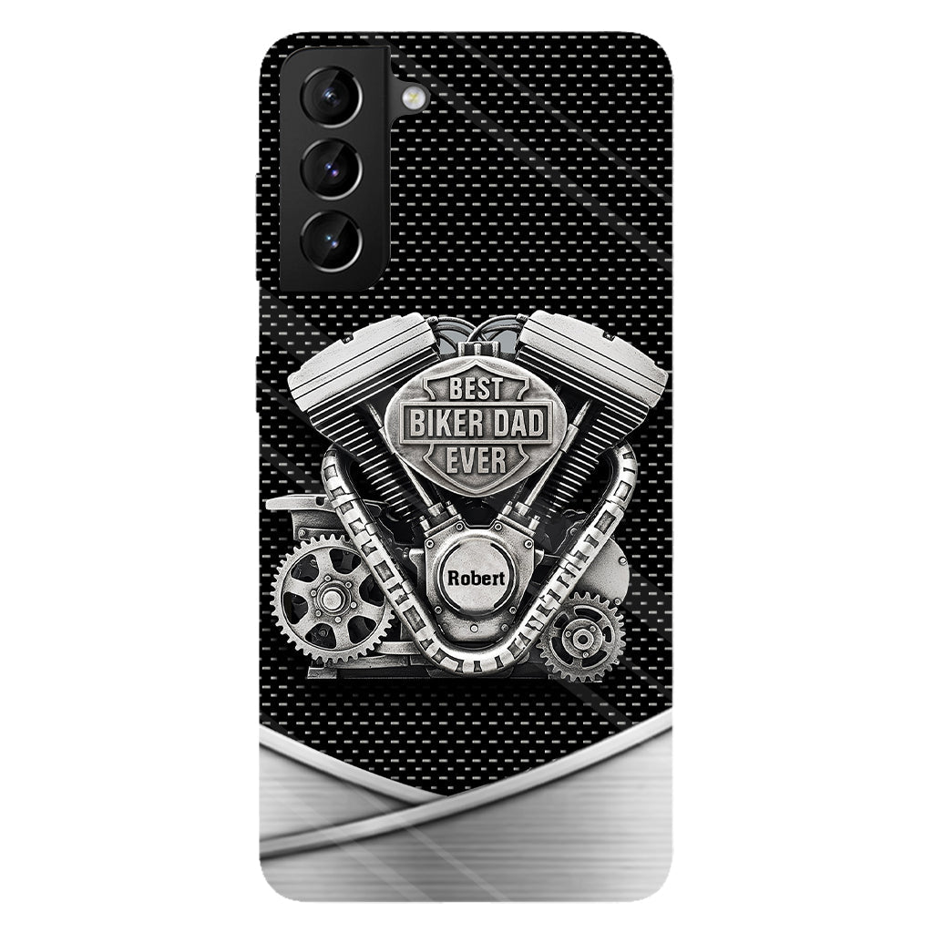 Best Dad Ever - Personalized Biker Full Print Phone Case
