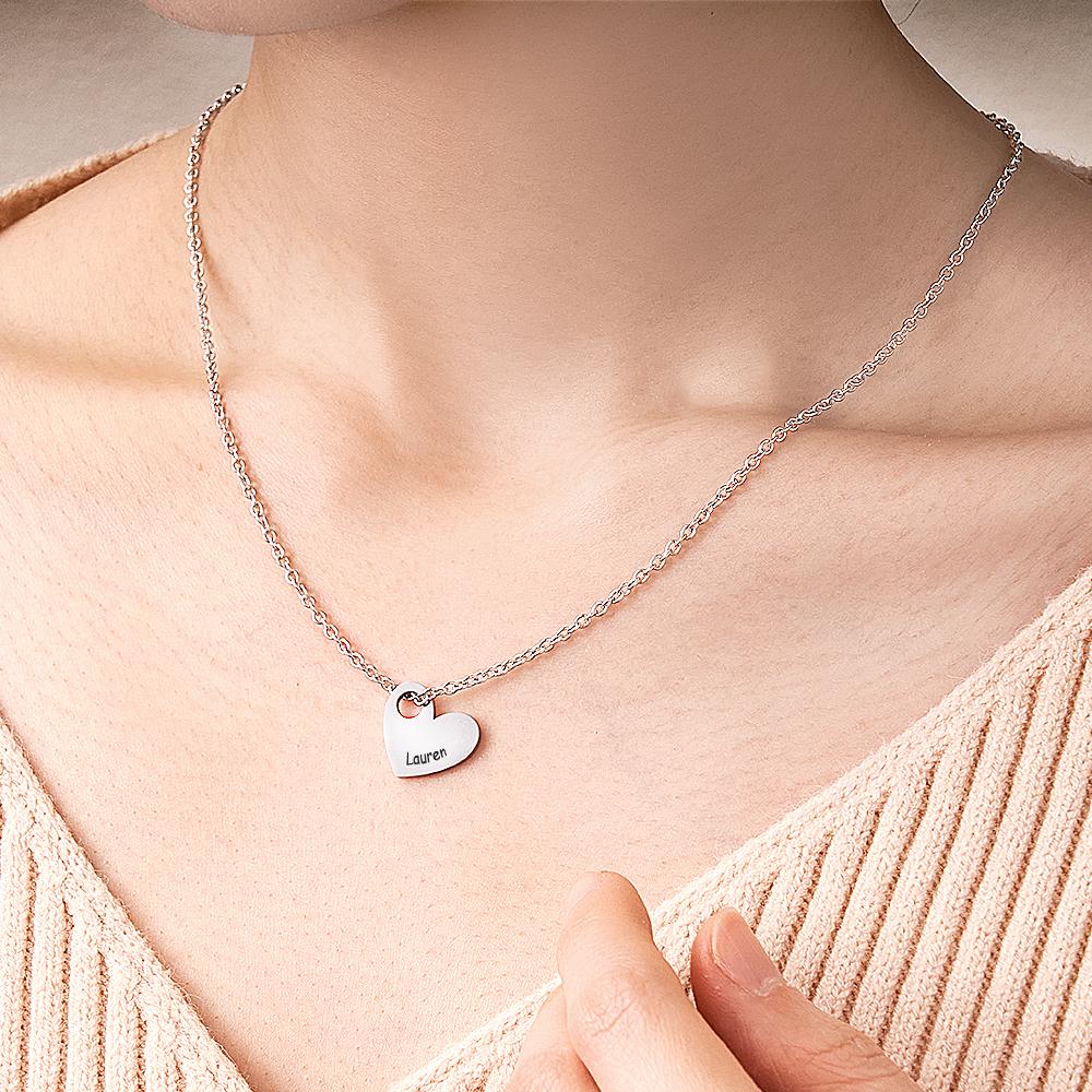 Any Name - Personalized Name Heart Necklace