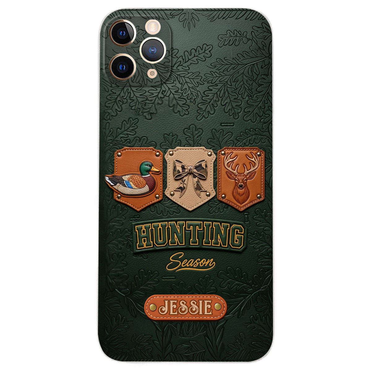 Hunting Season - Personalized Hunting Leather Phone Case