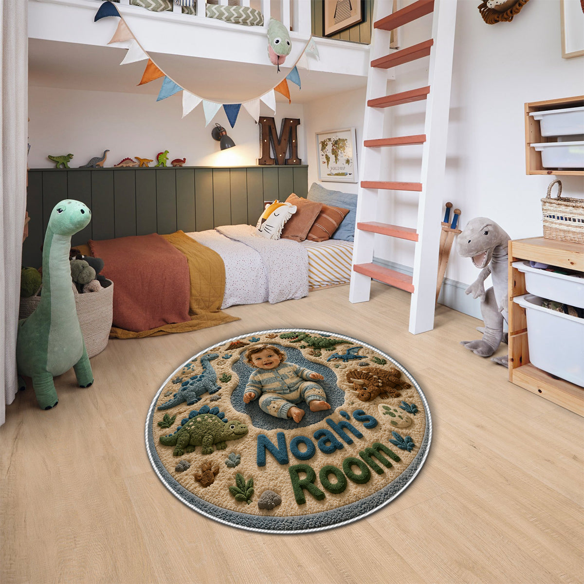 Any Photo Perfect Gift For Kids - Personalized Kid Non-Slip Tufted Rug