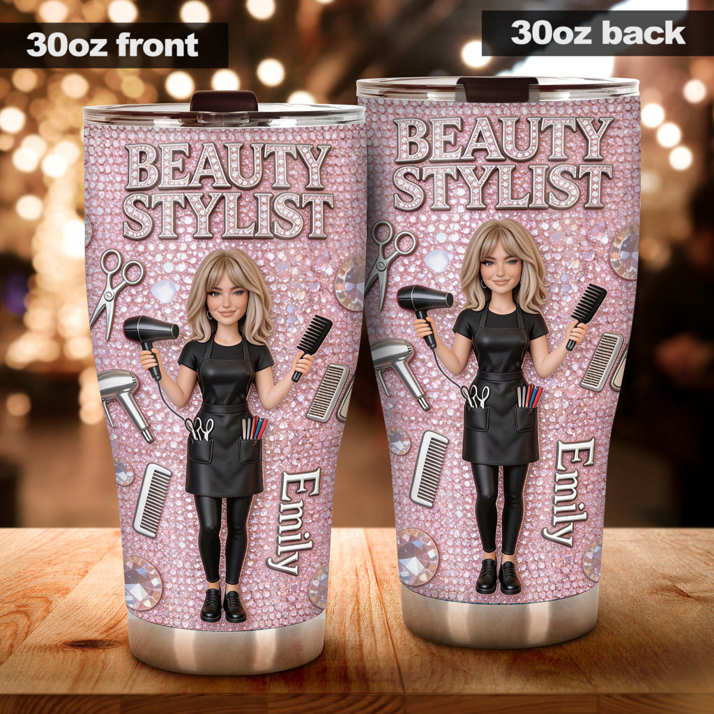 Custom Any Photo - Personalized Hairdresser Tumbler