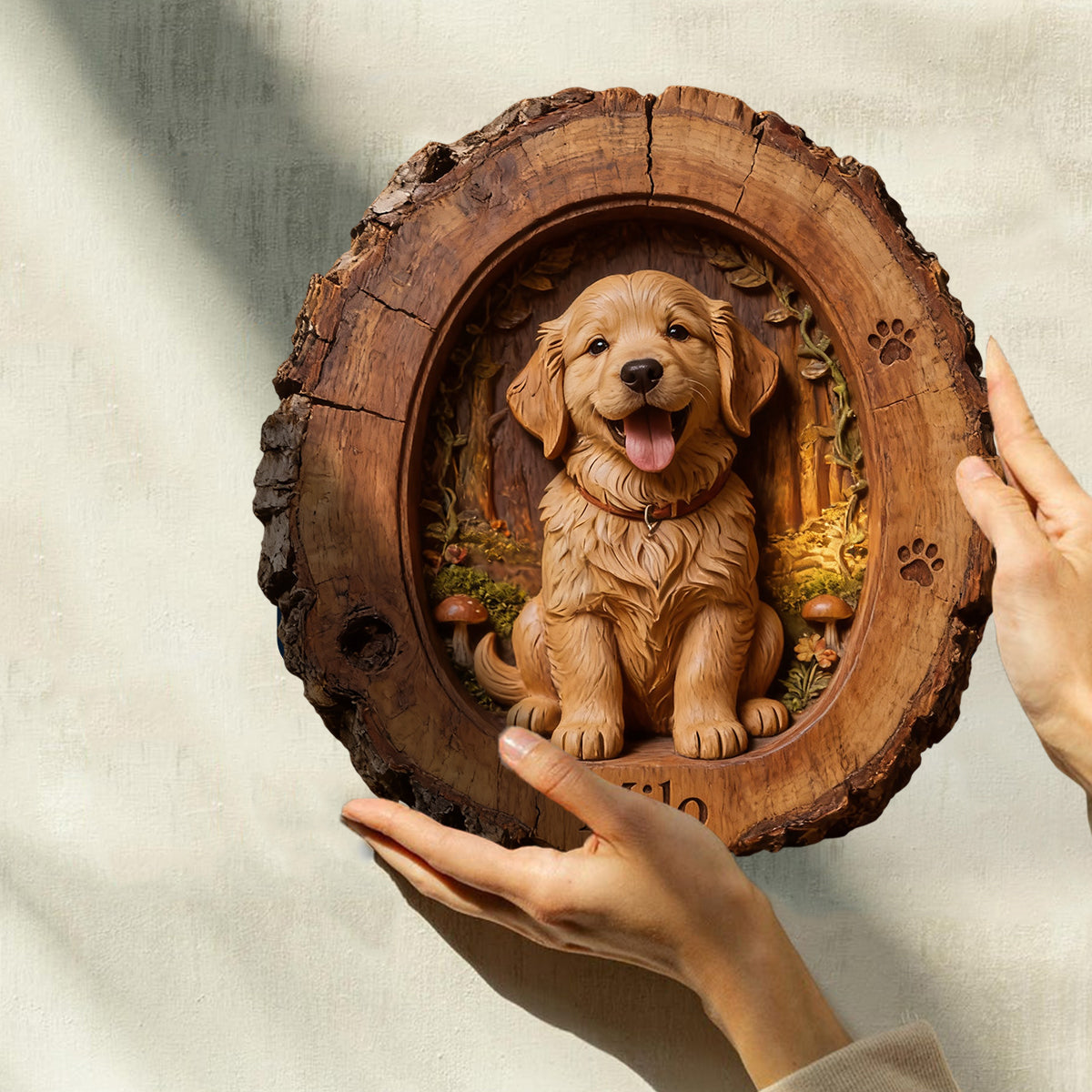 Custom Any Photo - Personalized Dog Custom Shaped Wood Plaque