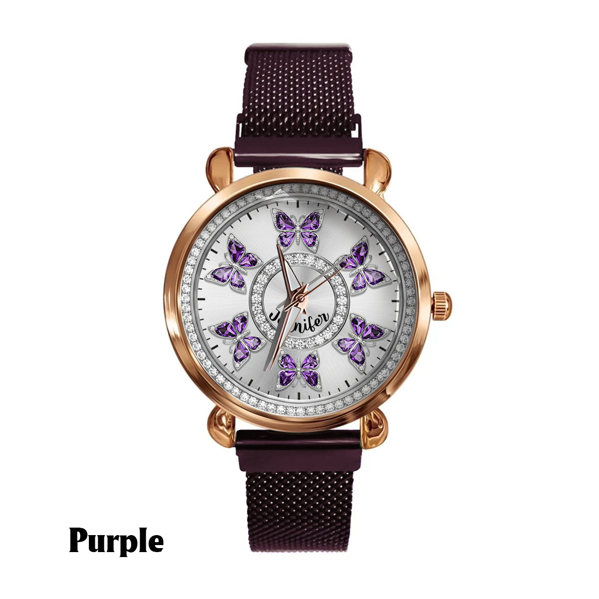 Love Butterflies - Personalized Butterfly Women Hand Watch