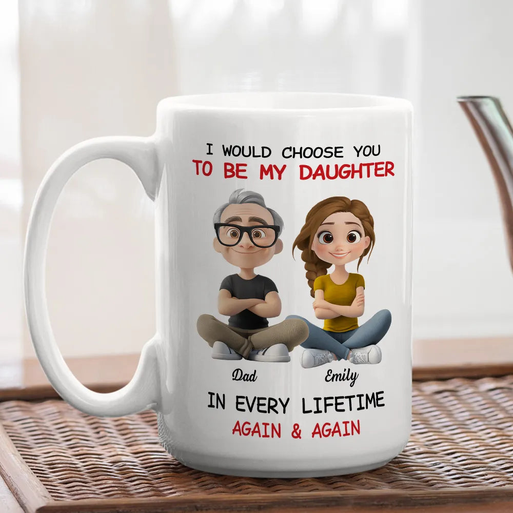 Father-Daughter Personalized Mug - Heartwarming Gift