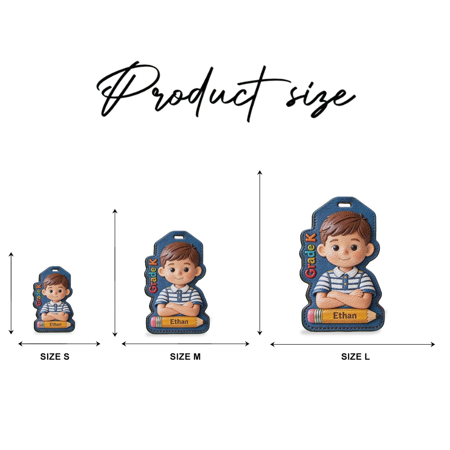 Back To School Custom From Photo - Personalized Kid Luggage Tag