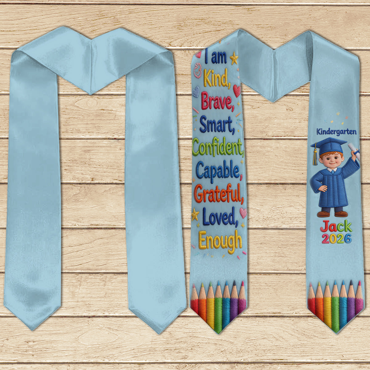 Graduation Day - Personalized Kid Graduation Stole