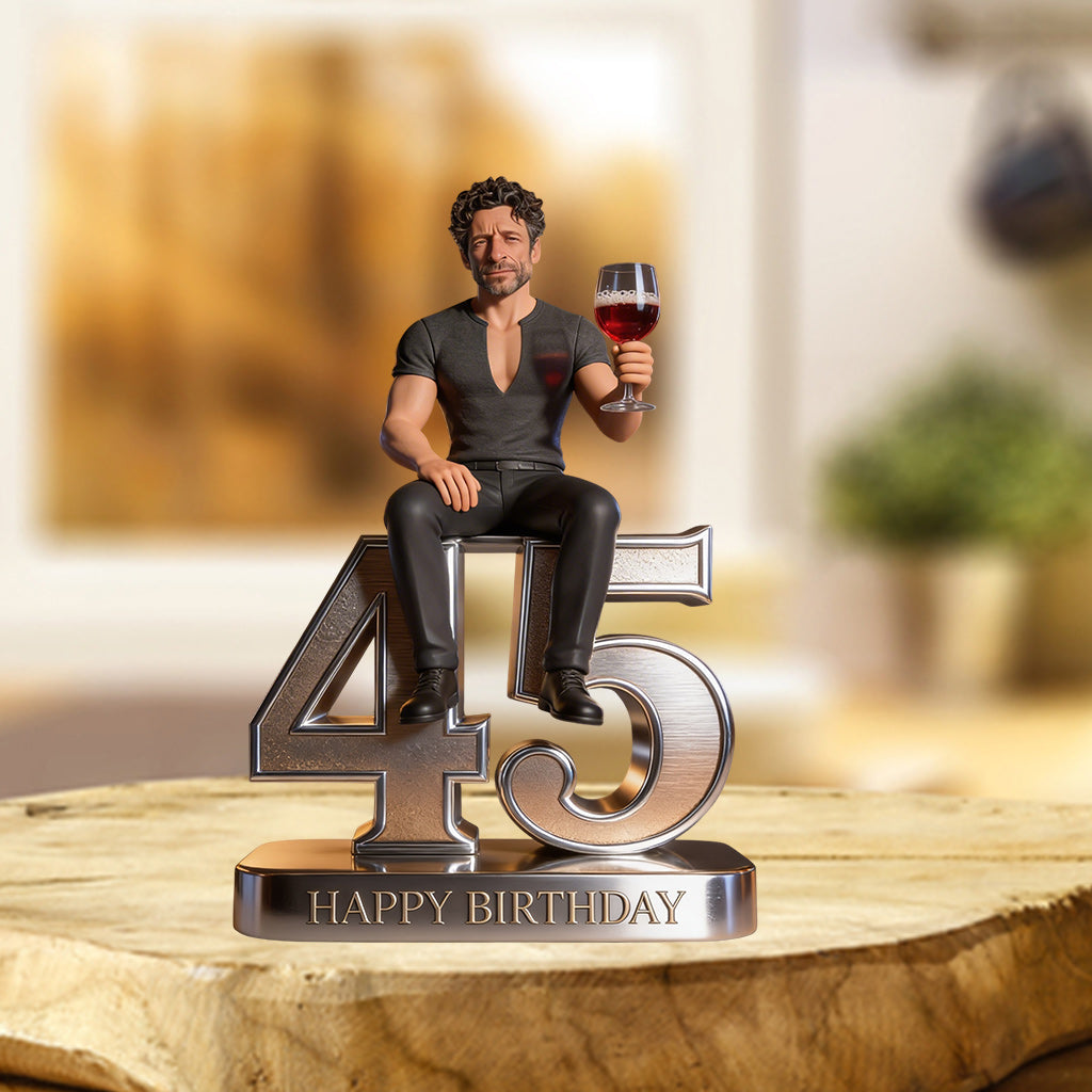 Custom Any Photo Birthday Gift - Personalized Birthday Custom Shaped Acrylic Plaque