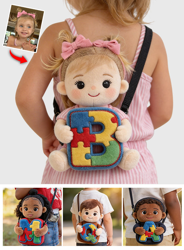Autism Love Letter - Personalized Autism Awareness Plush Crossbag