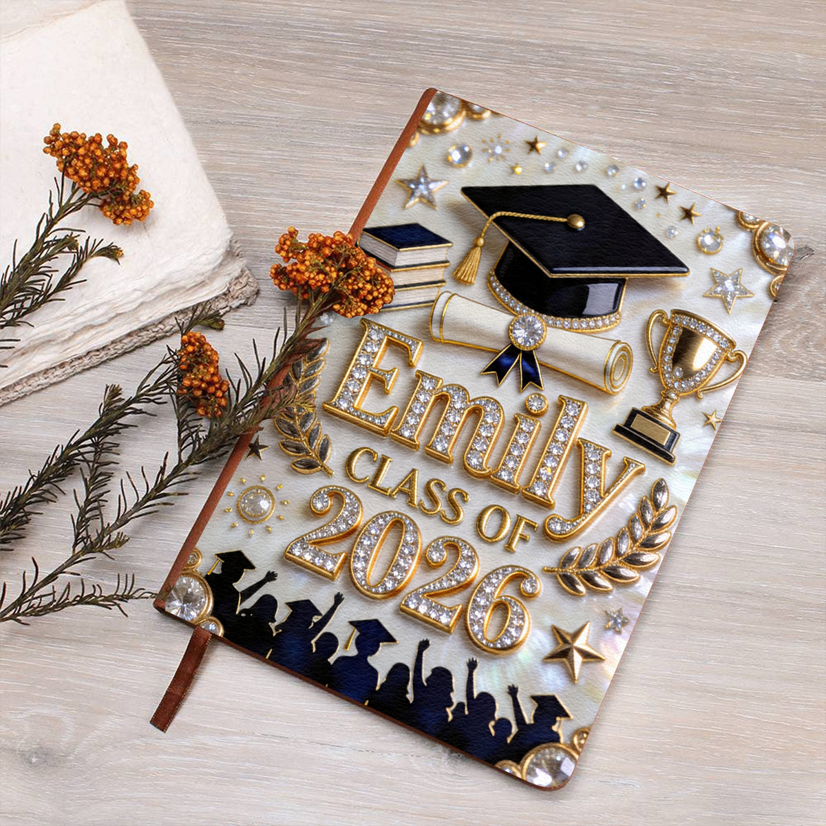 Class Of 2026 - Personalized Graduation Leather Journal