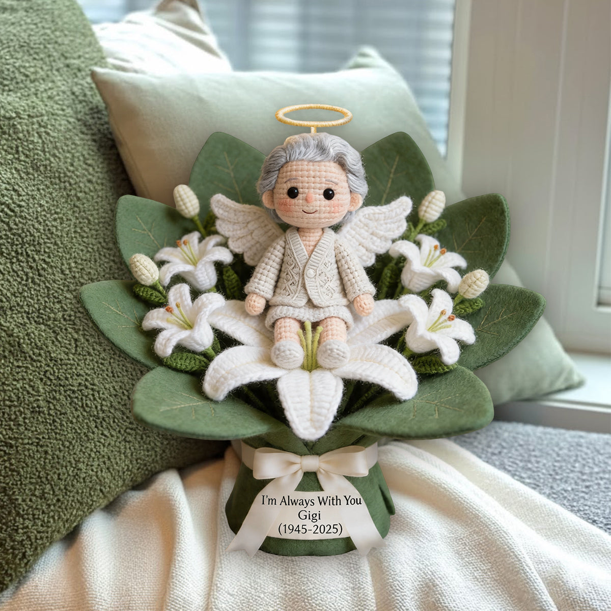 Always With You - Personalized Memorial Premium Faux Fur Pillow