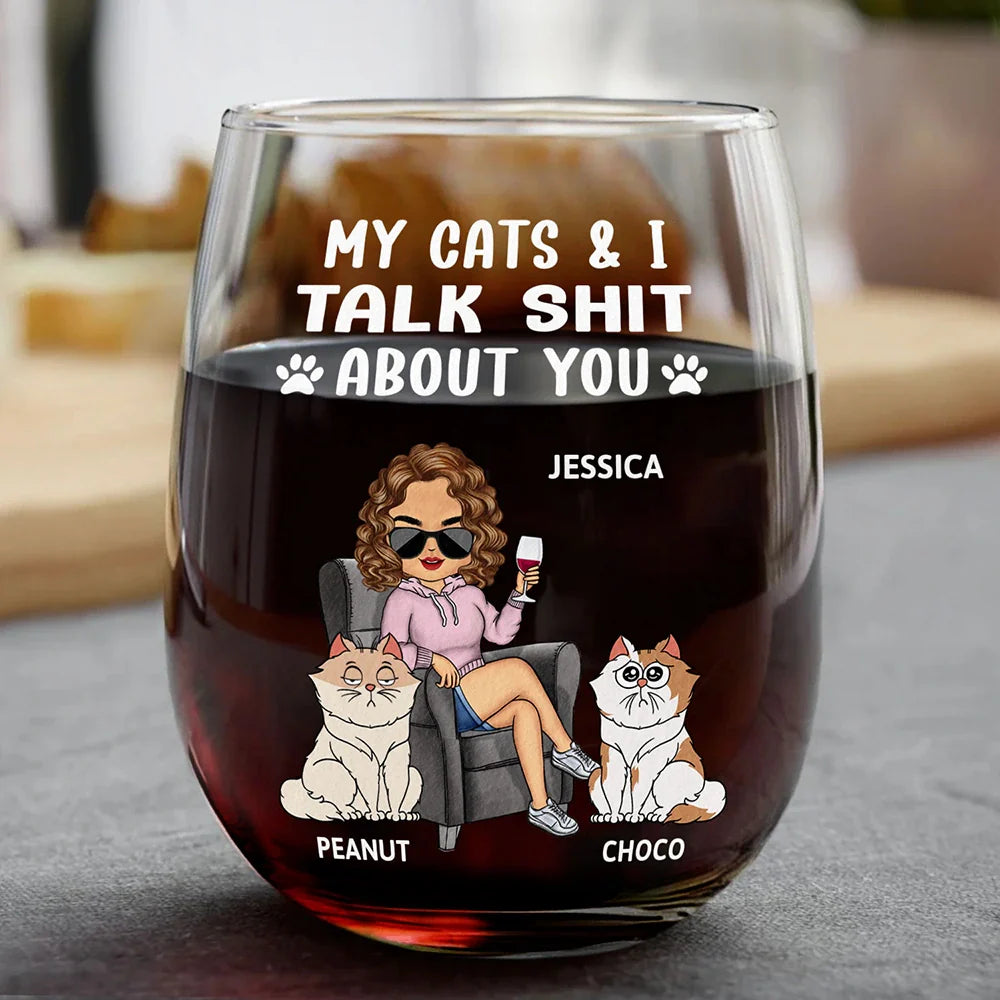 Personalized Wine Glass for Dog Lovers – Fun Gift for Her and Her Dog with Custom Design