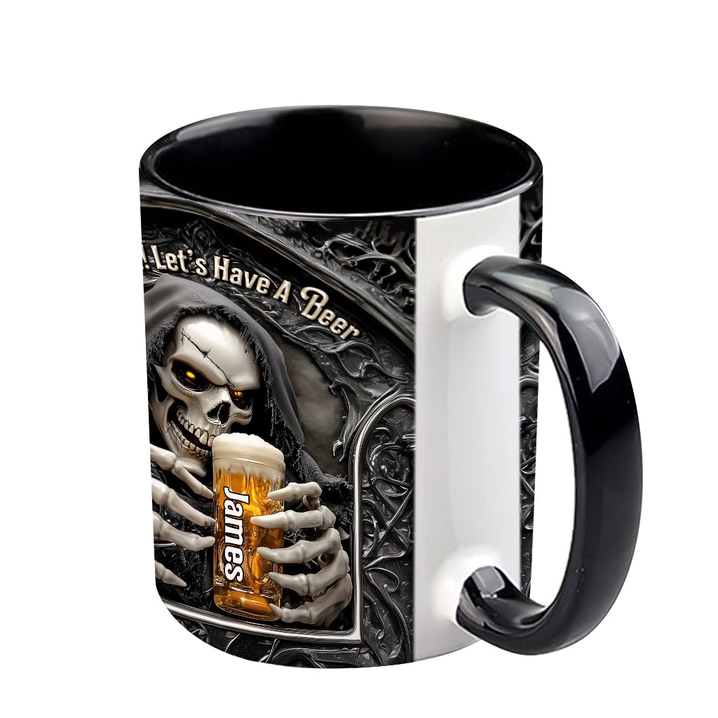 Let's Have A Beer - Personalized Beer Accent Mug