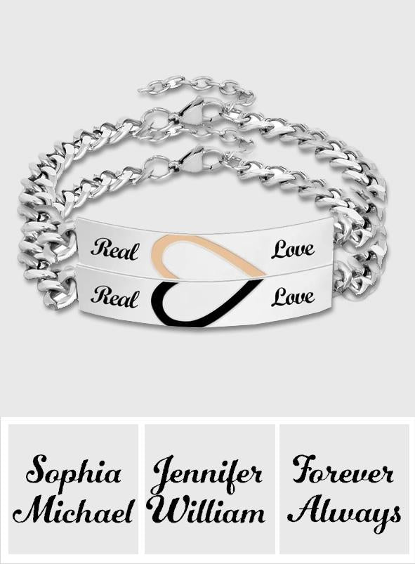 Any Photos - Personalized Engraved Couple Bracelet