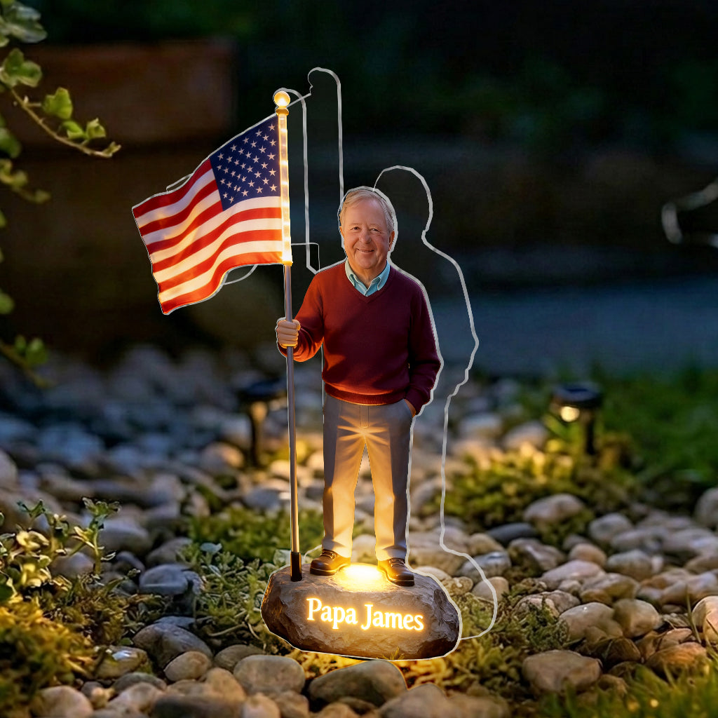 Celebrate 4th Of July - Personalized Family Solar Acrylic Light