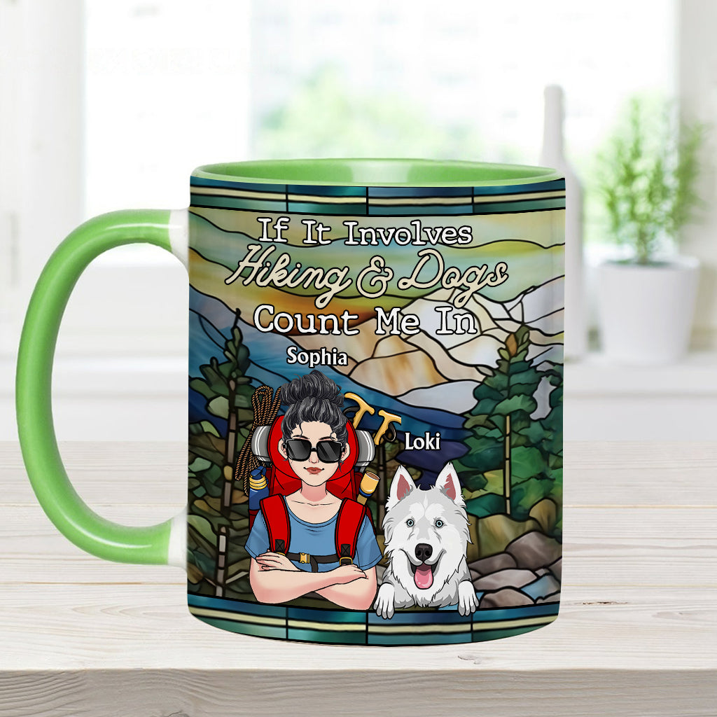 And She Lived Happily Ever After - Personalized Hiking Accent Mug