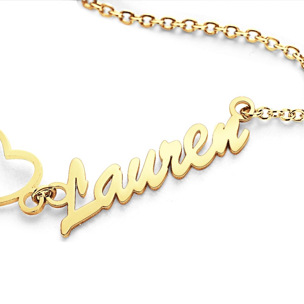 I Love You - Personalized Couple Bracelet with Desired Name