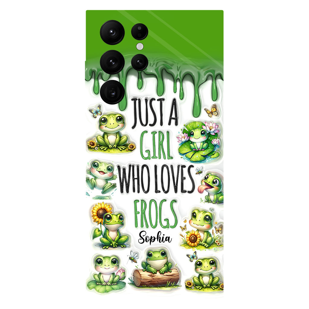 Just A Girl Who Loves Frogs - Personalized Frog Full Print Phone Case