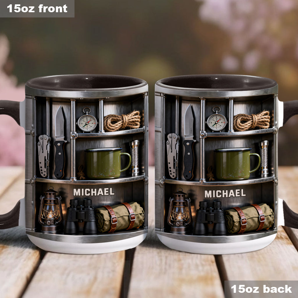 Love Camping - Personalized Camping Accent Mug & Coaster