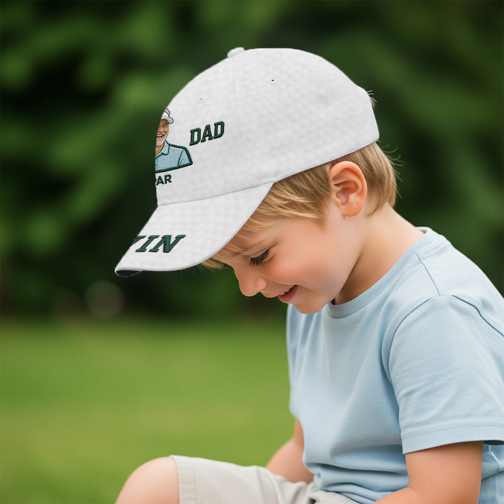 Custom Any Photo Best Dad/Grandpa/Uncle.. - Personalized Golf Classic Cap