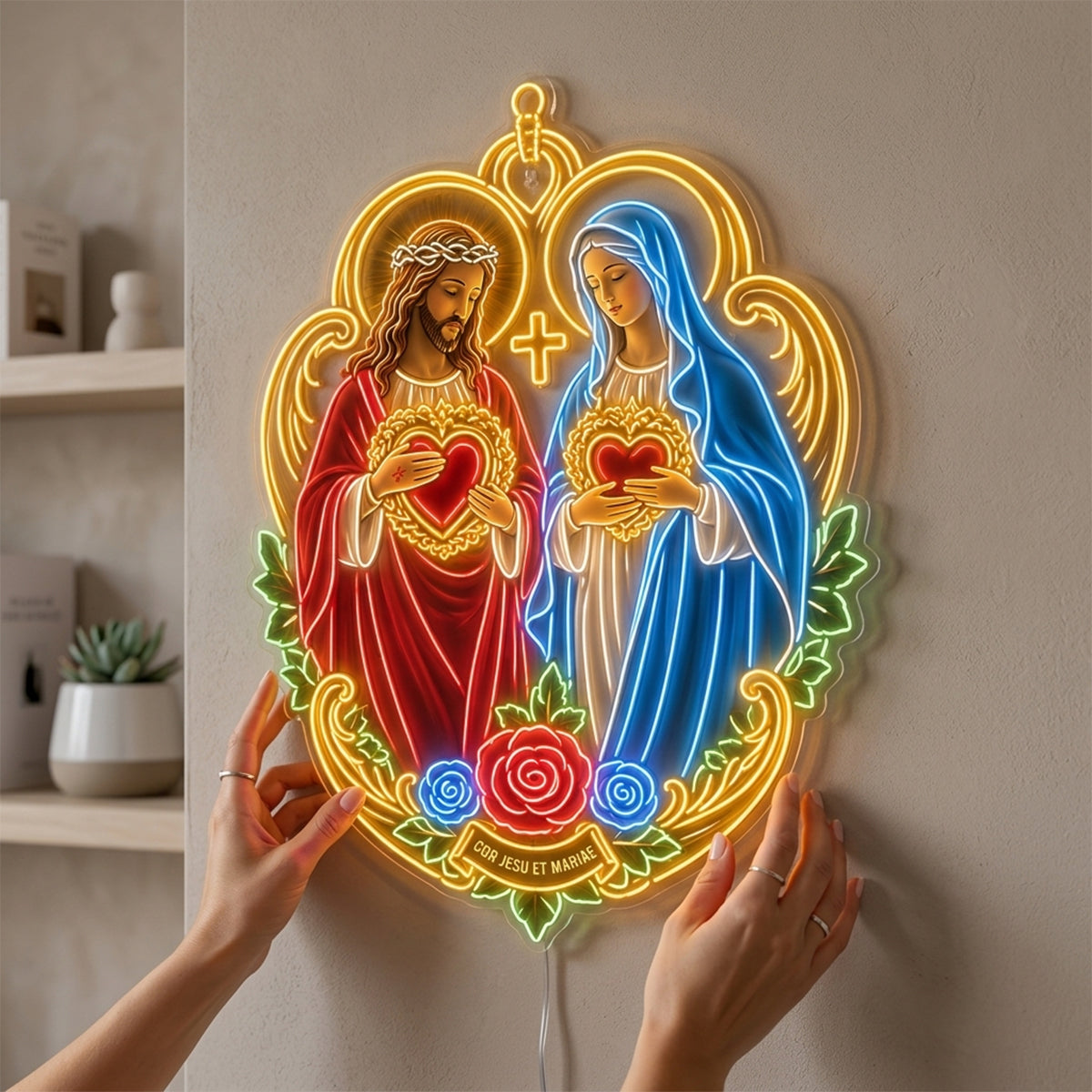Bless This Home - Personalized Christian Neon LED Light Sign