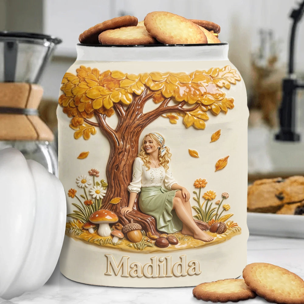 Autumn Garden - Personalized Self Love Cookie Jar
