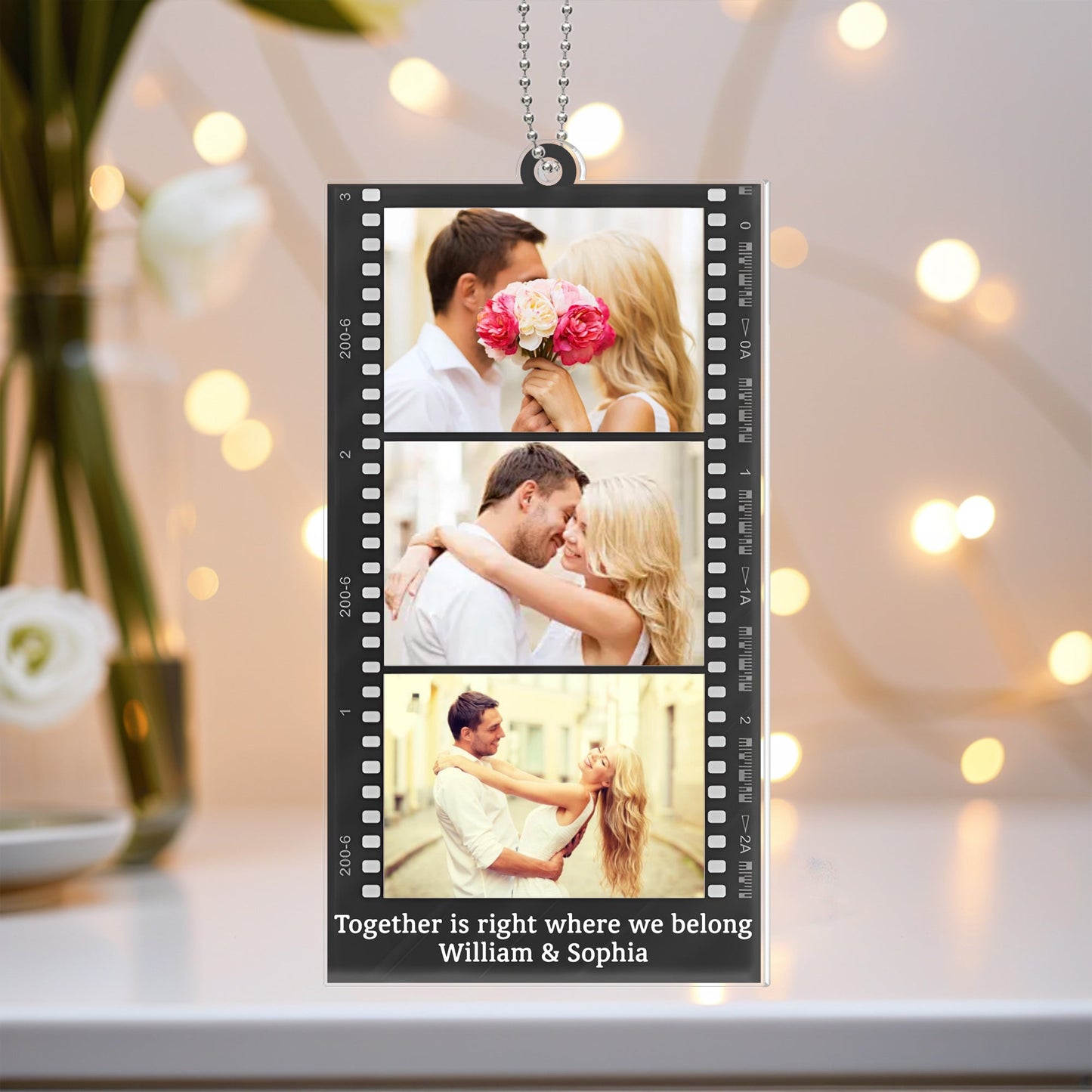 Forever Love Car Hanger - Capture Moments of Love, Perfect Gift for Couples
