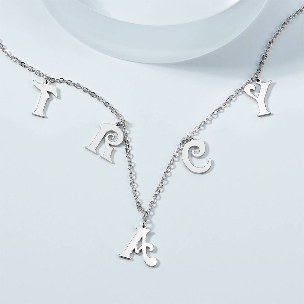 Letter Initials - Personalized Initials Necklace