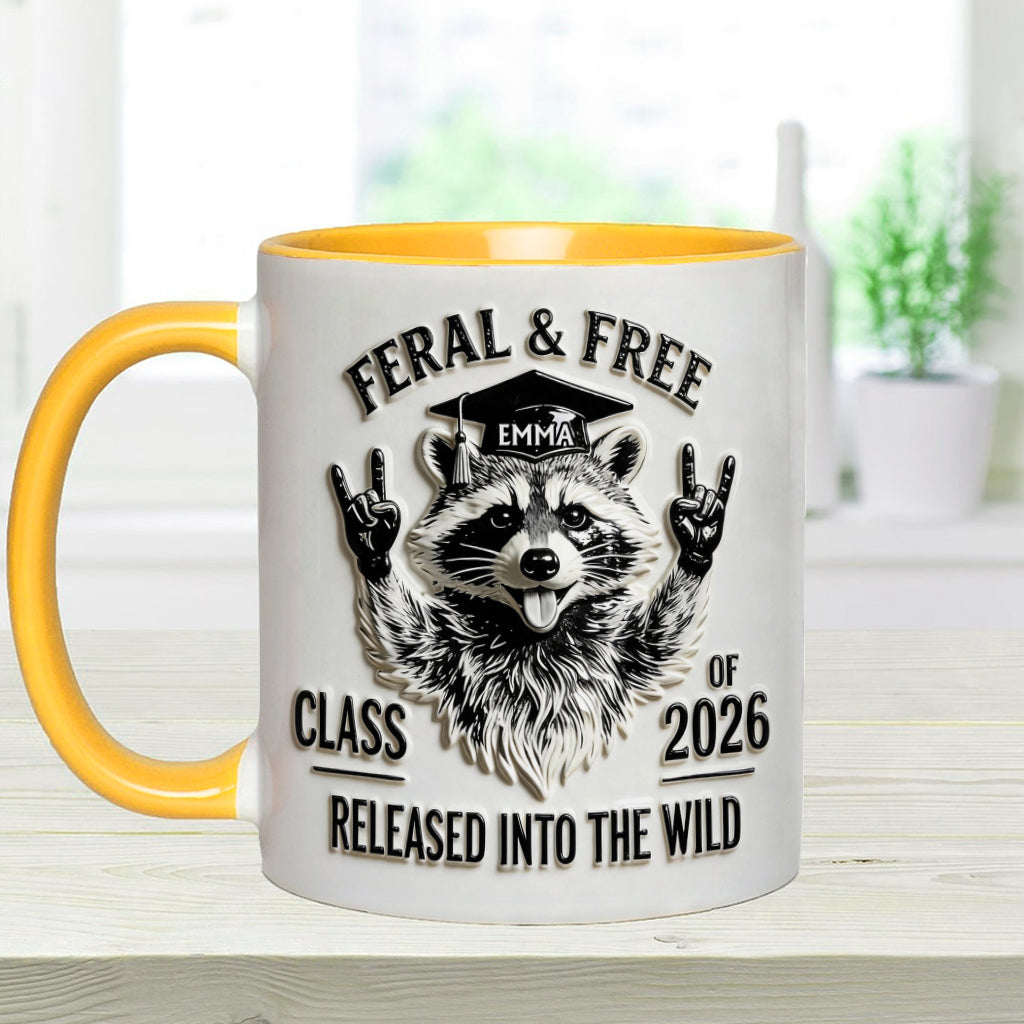 Funny Graduation Gifts - Personalized Graduation Accent Mug