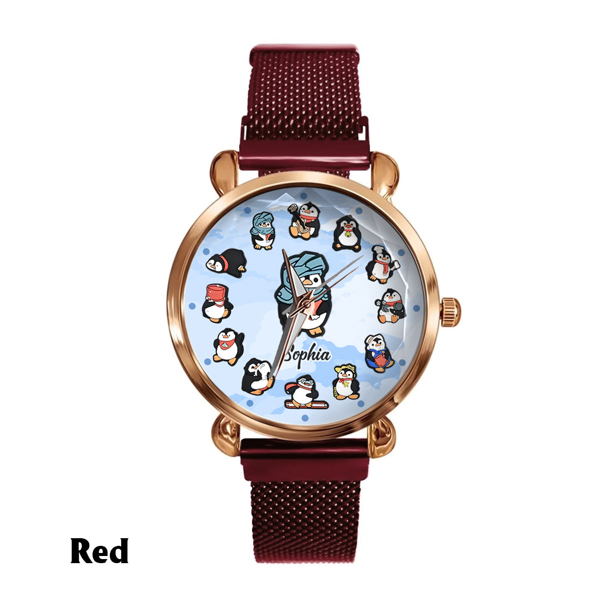 Just A Girl Who Loves Penguins - Personalized Penguin Lover Women Hand Watch