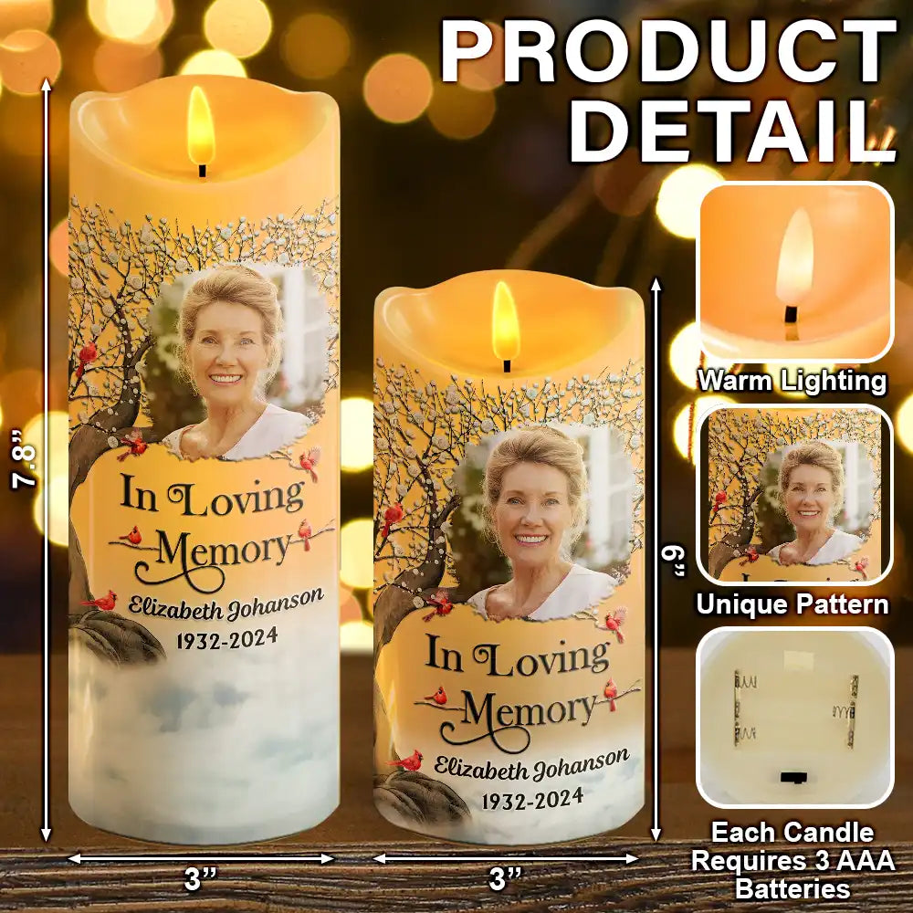 Custom Photo I'm Always With You - Personalized Flameless LED Candle