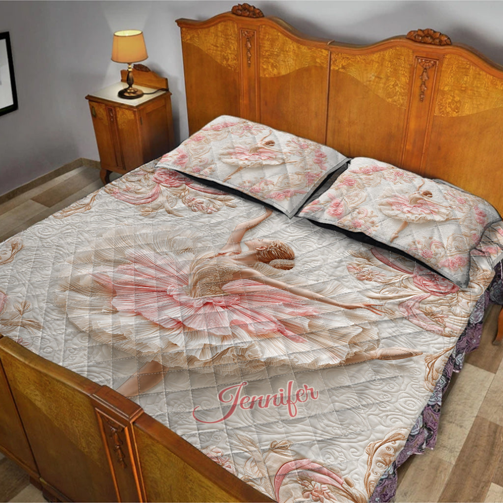 Life Is Better When You Dance - Personalized Ballet Quilt Set