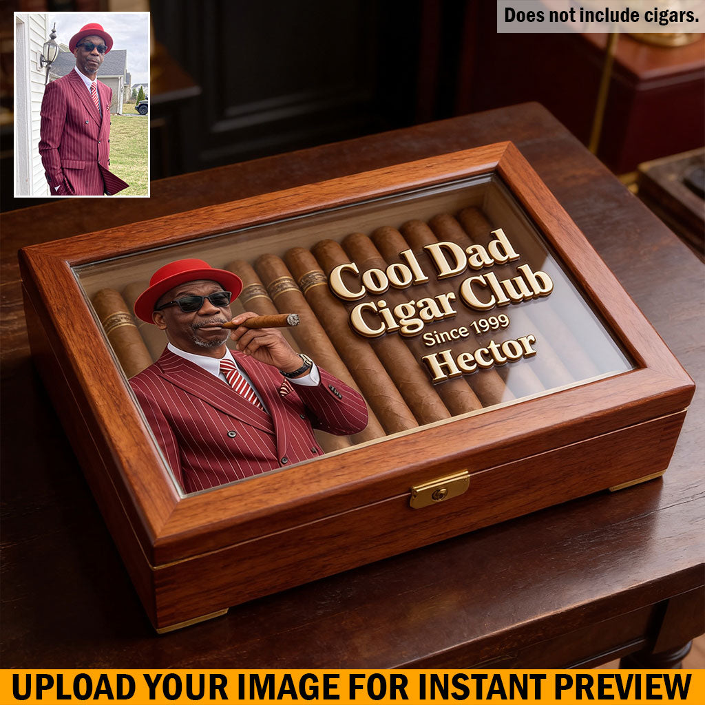 Cool Dad - Personalized Father Wooden Box