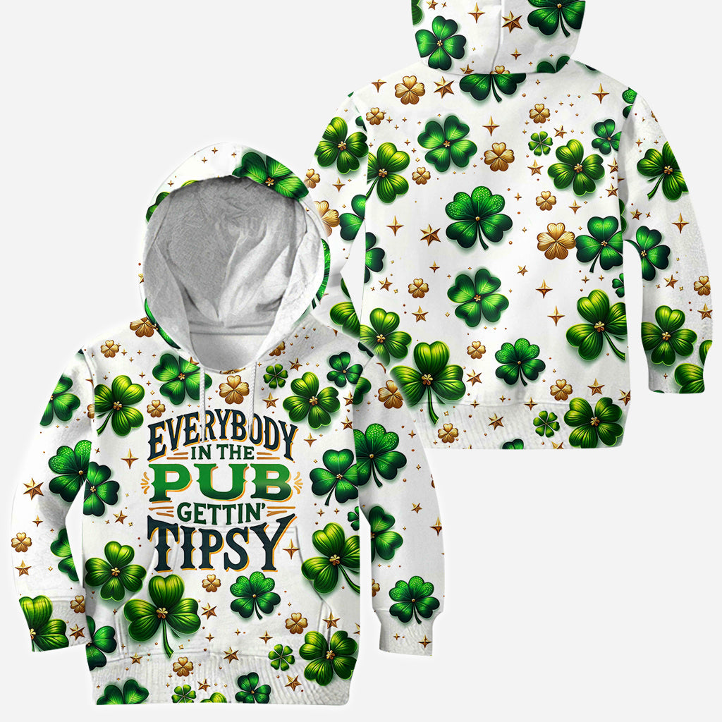 Everybody In The Pub Gettin' Tispy - Saint Patrick's Day All Over Shirt