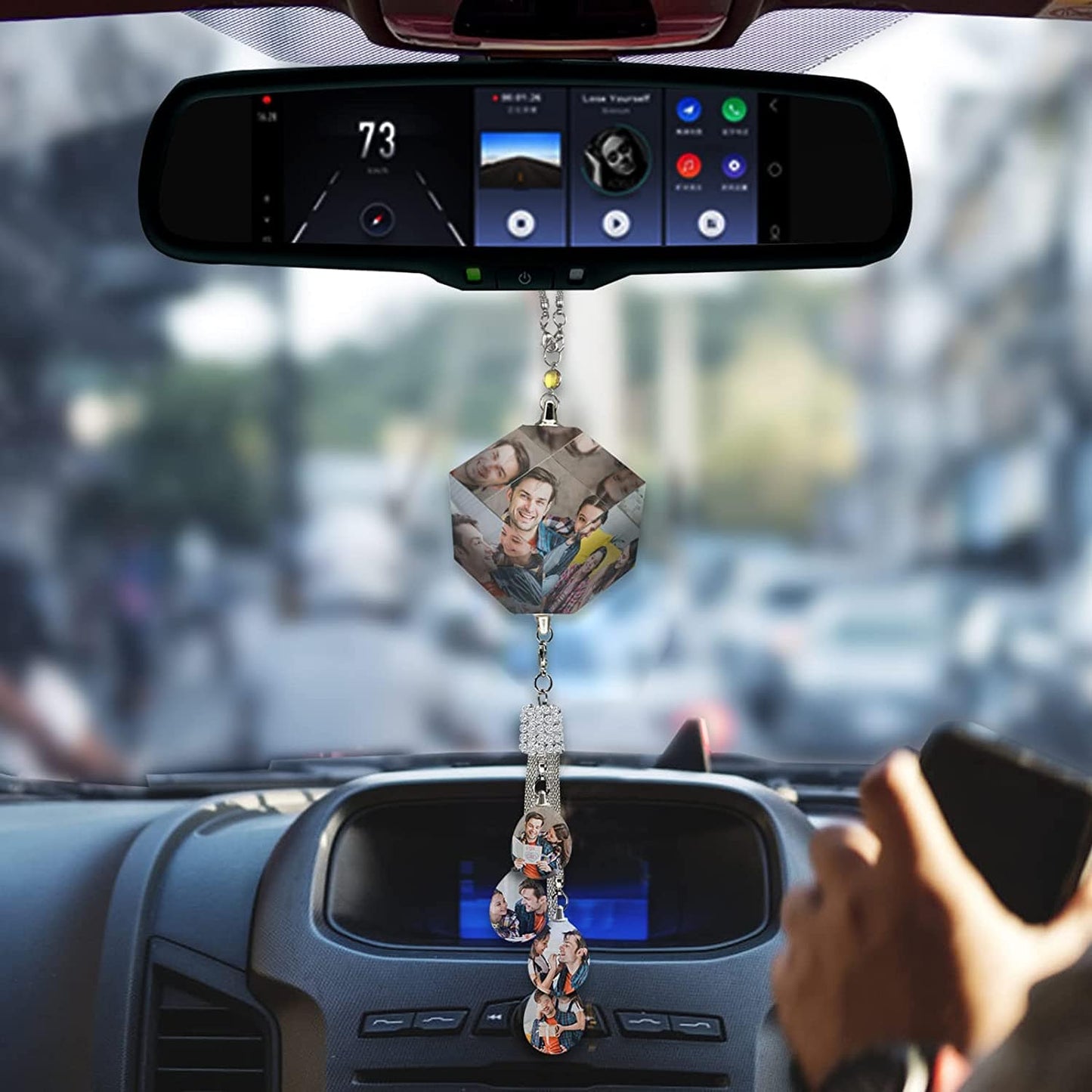 Any Photos - Personalized Any Photo Car Ornament