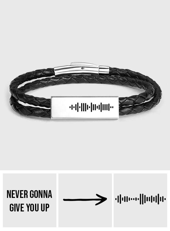 Soundwave Code - Personalized Music Code Engraved Bracelet