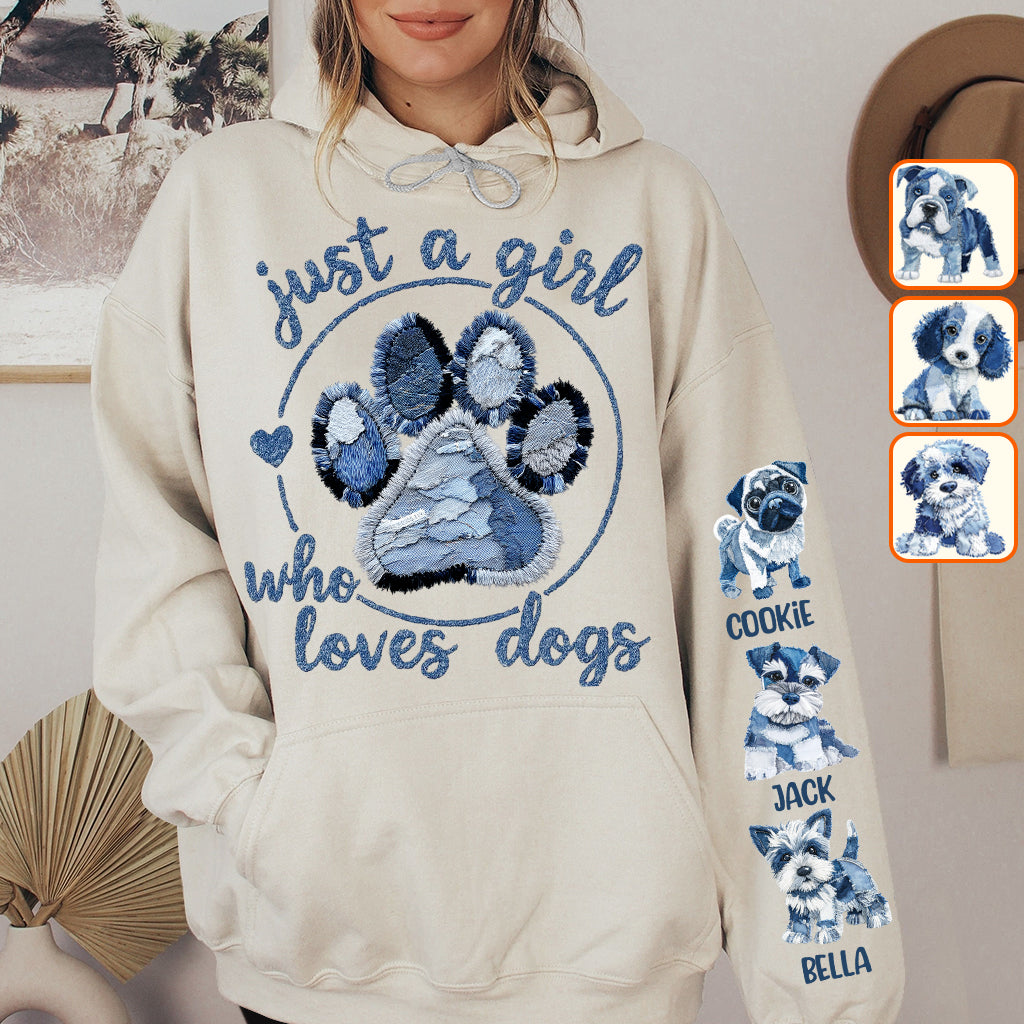Just A Girl Who Loves Dog - Personalized Dog All Over Shirt