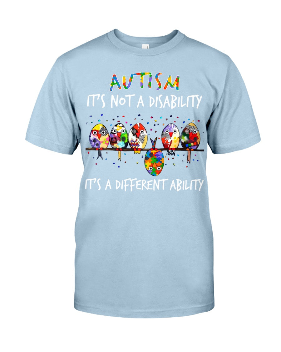Autism A Different Ability - Autism Awareness T-shirt and Hoodie 0921