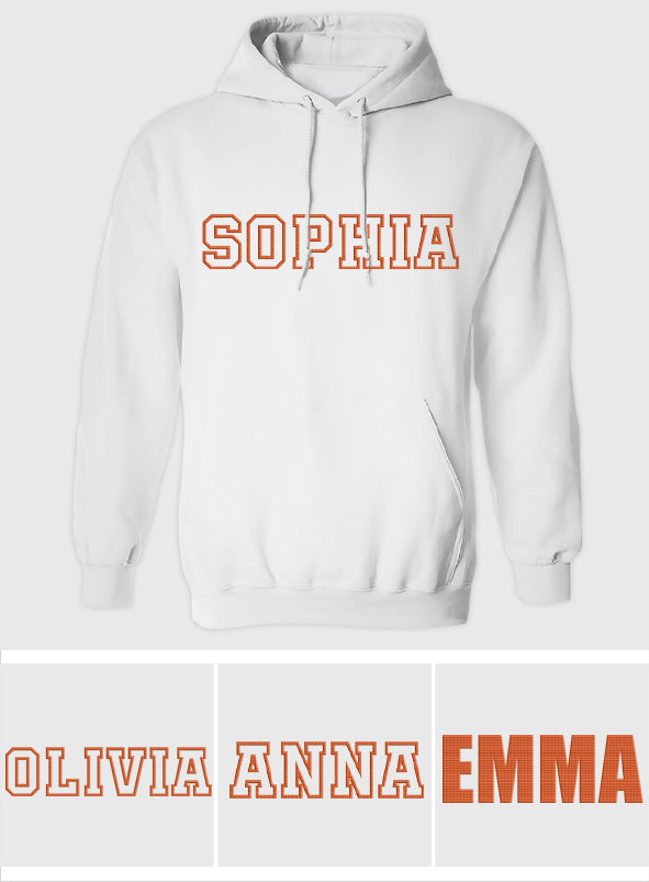 Custom Name - Personalized granddaughter Embroidered Hoodie