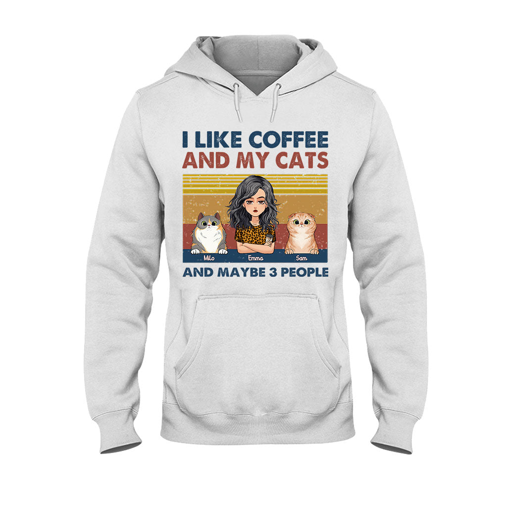 I Like Coffee And My Dog - Dog gift for cat lover - Personalized T-shirt And Hoodie